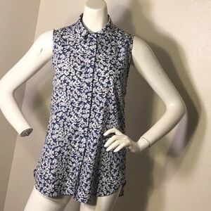 J CREW FLORAL BLOUSE SIZE 00